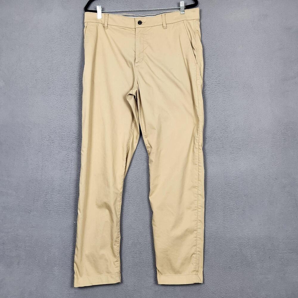 Nike Dri-FIT Golf Pants Mens 36x32 Beige Twill Chino Stretch Casual DA4089-297